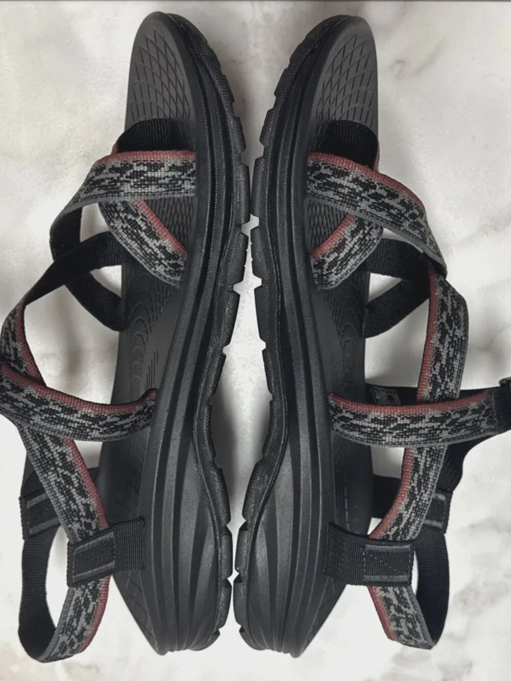 Chaco Zvolv 2 Sandals Mens 13 Distress Gris Classic Hiking Sport Shoes w/Box